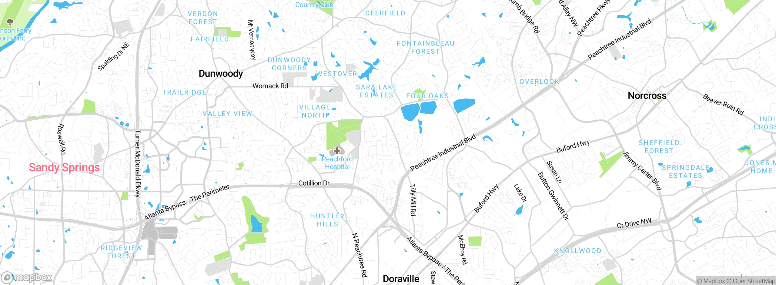 Map showing approximate location
