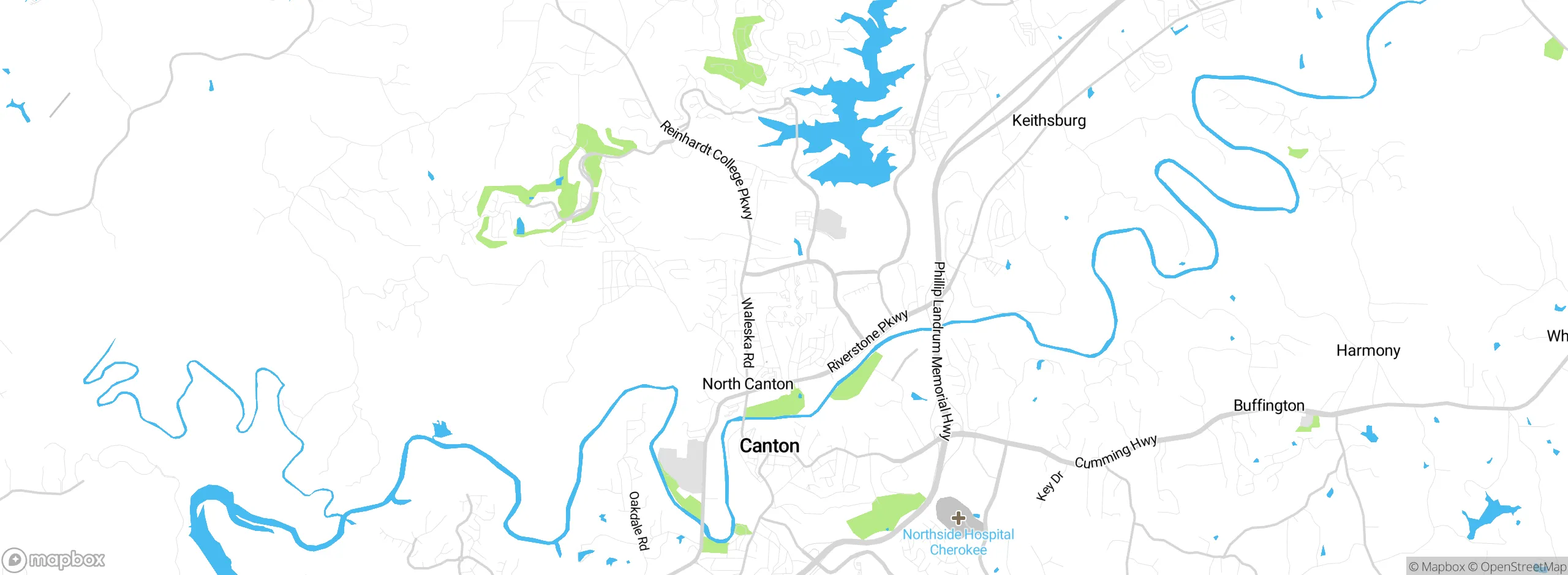 Map showing approximate location
