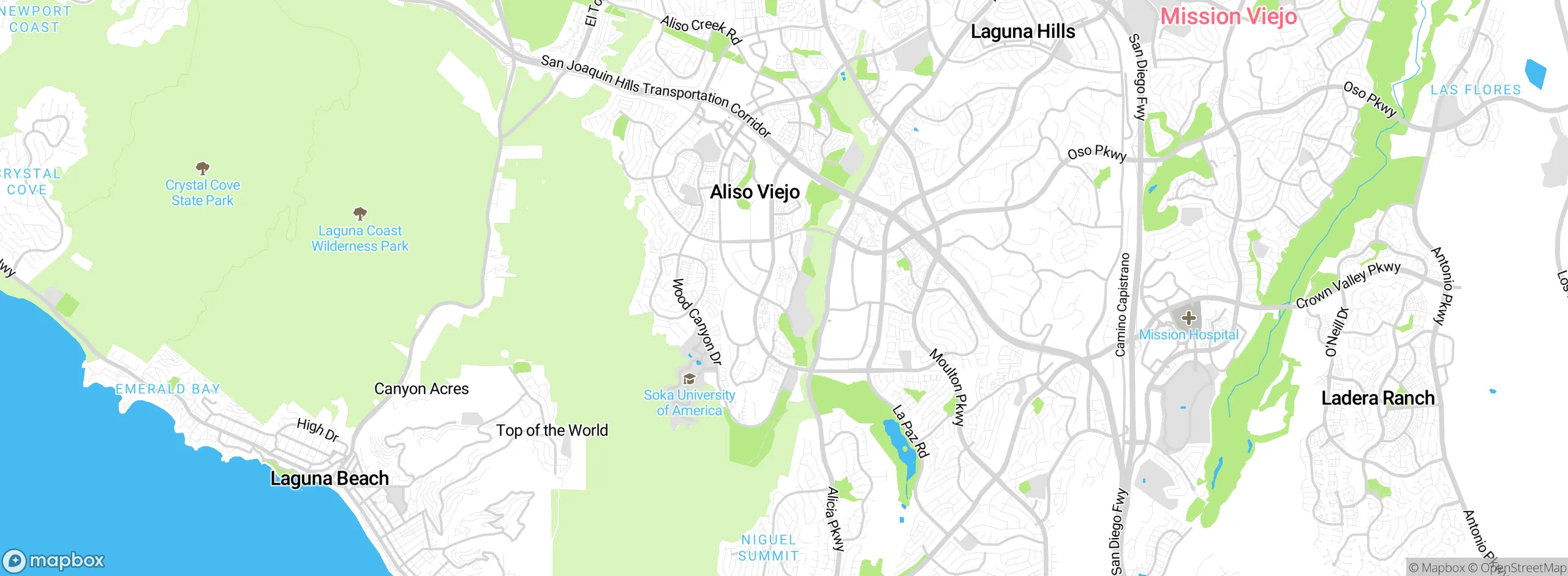 Map showing approximate location