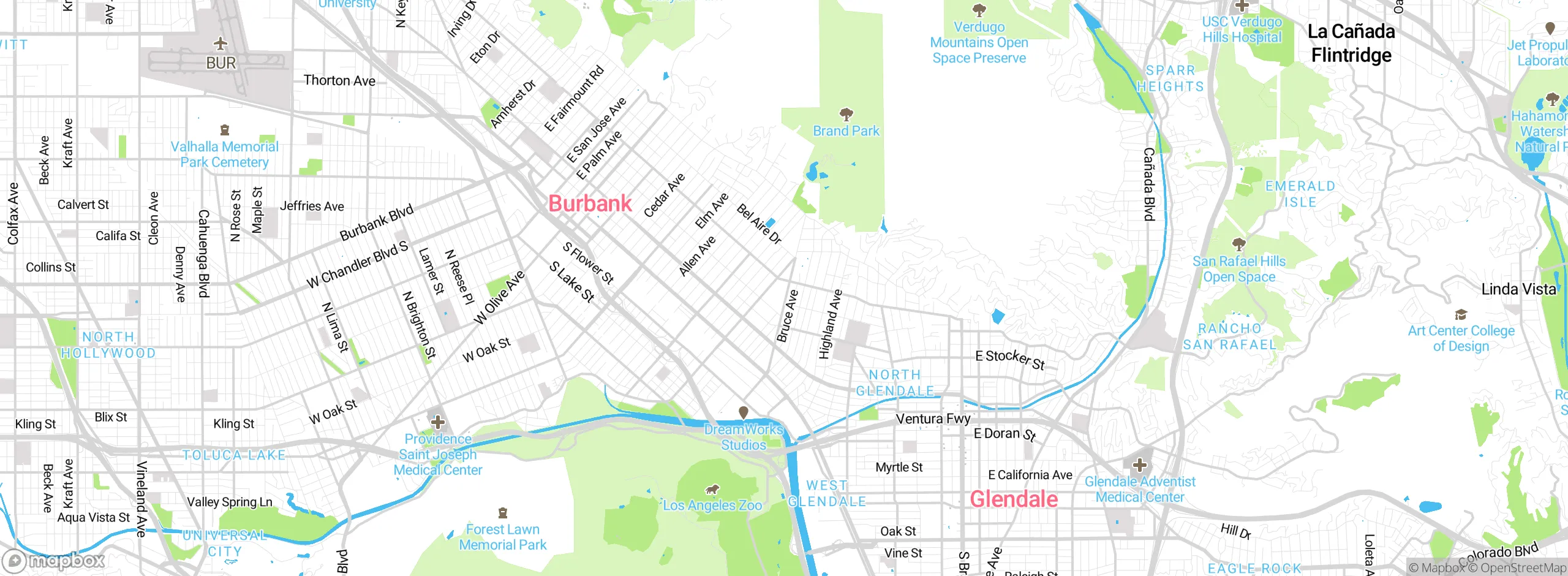 Map showing approximate location