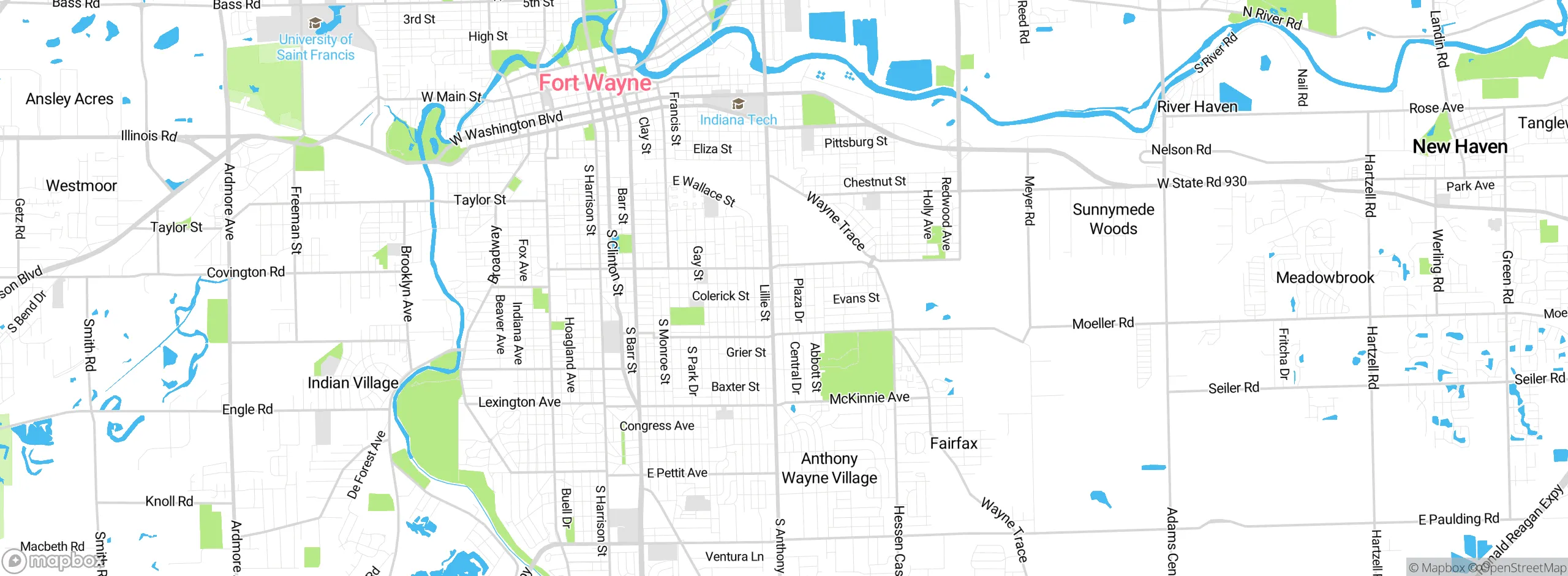 Map showing approximate location