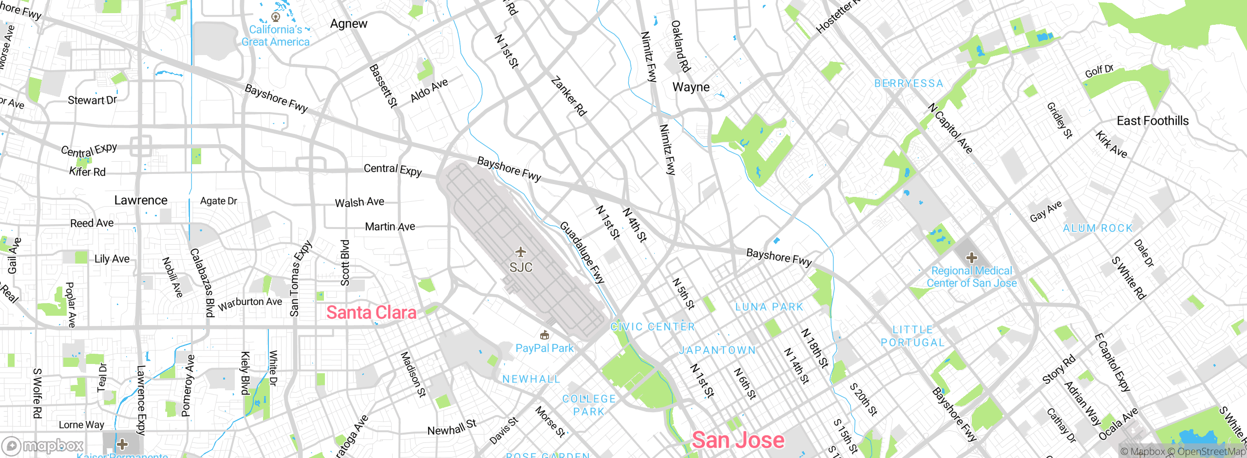 Map showing approximate location