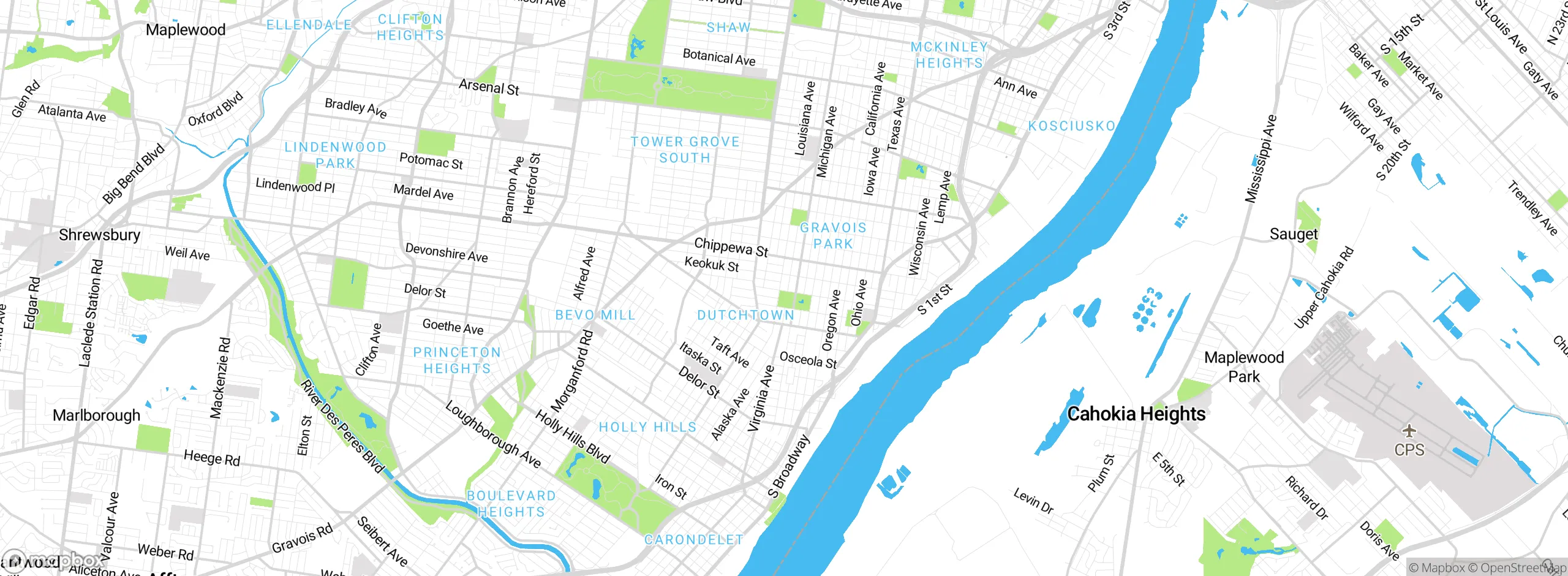 Map showing approximate location