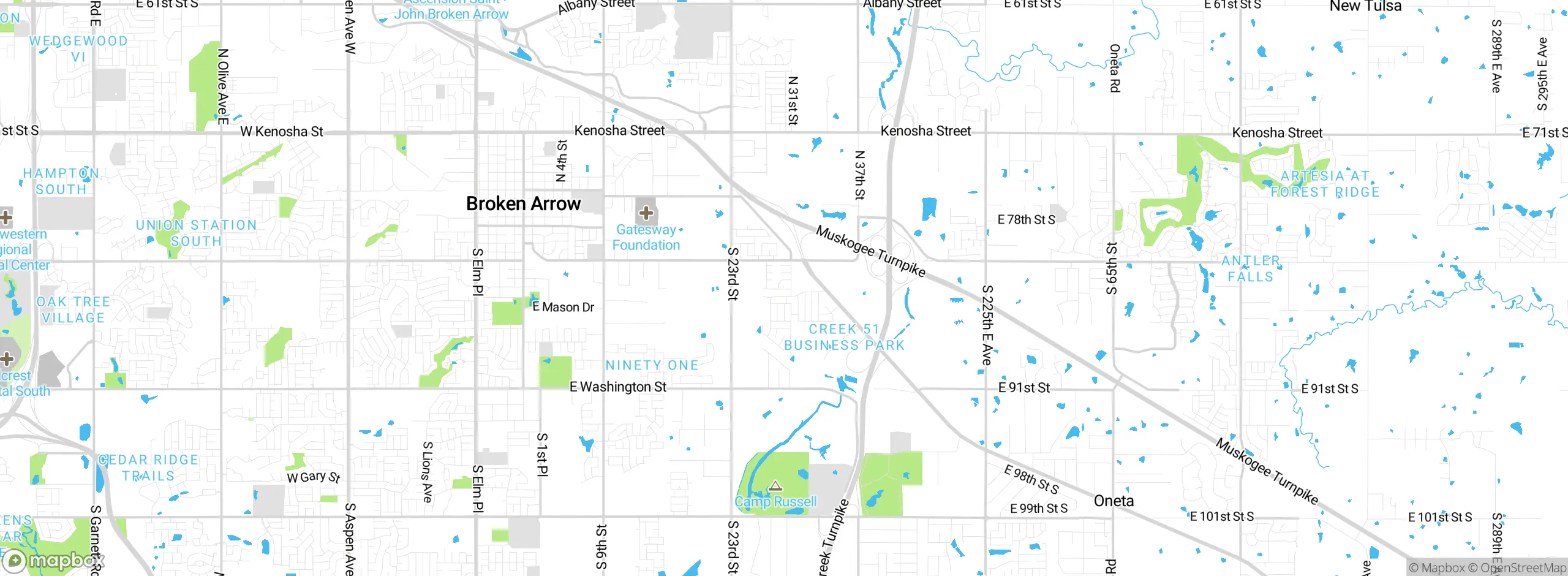 Map showing approximate location