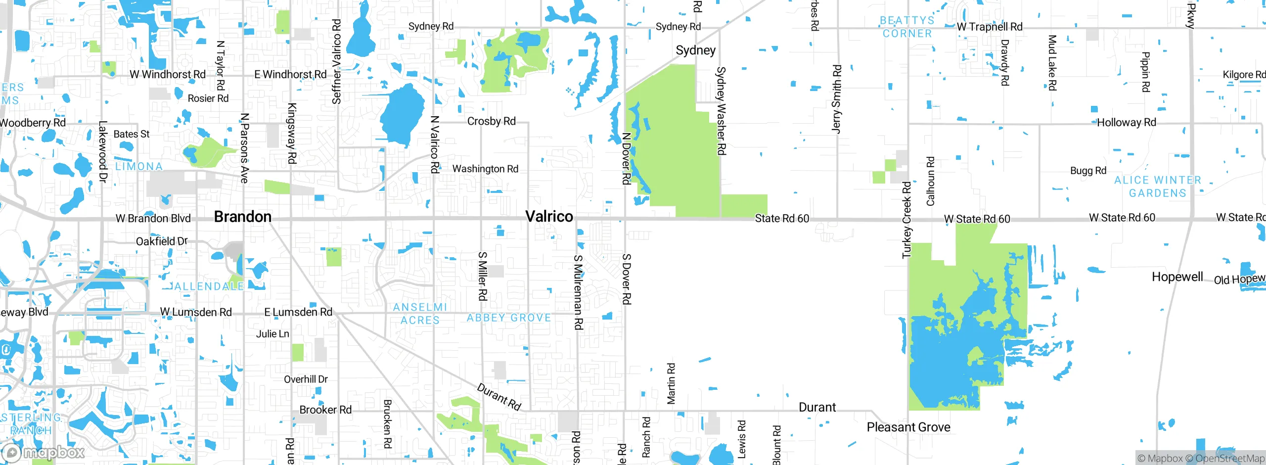 Map showing approximate location