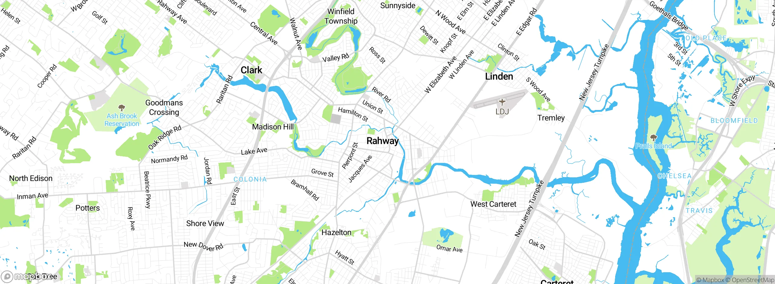 Map showing approximate location
