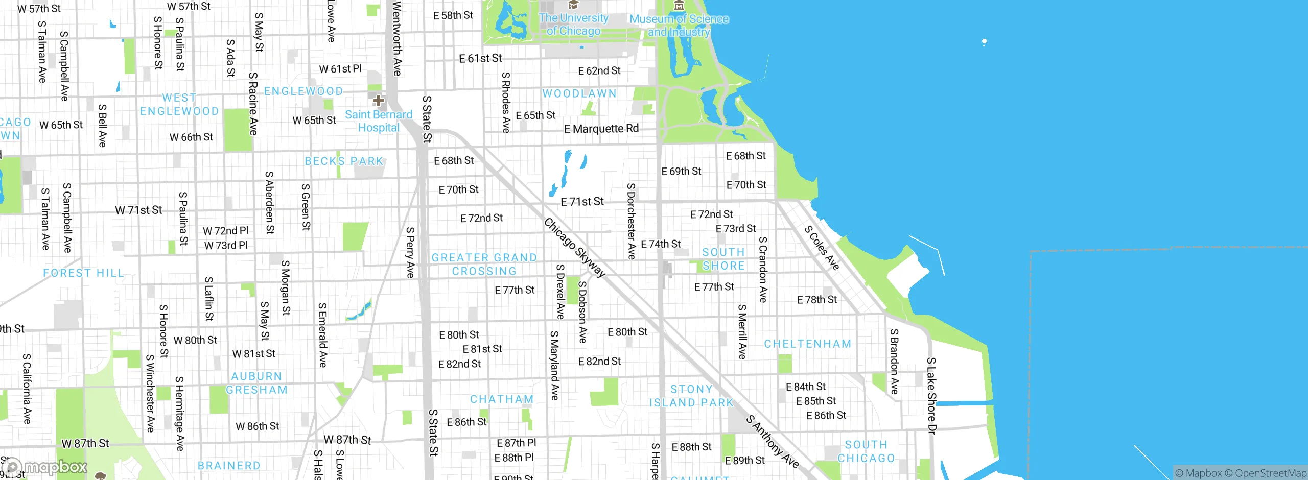 Map showing approximate location