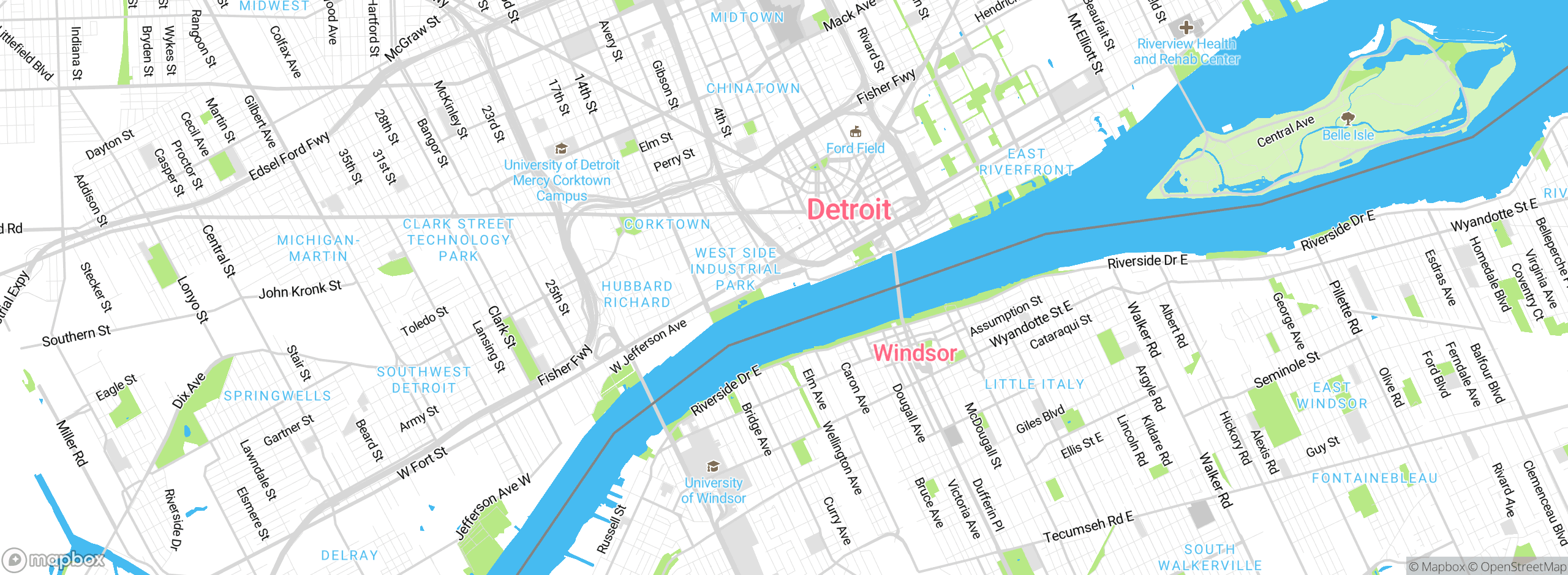 Map showing approximate location