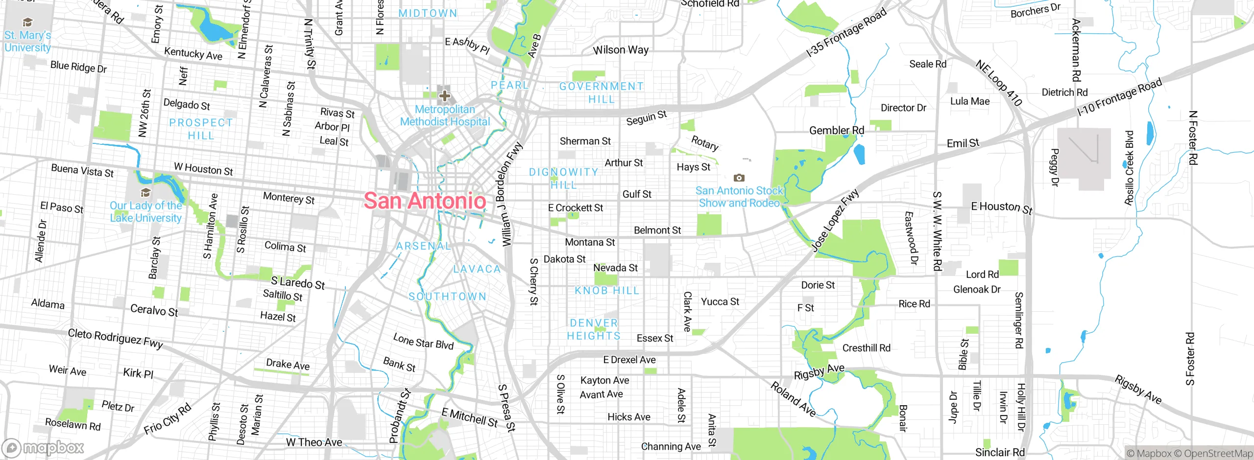 Map showing approximate location
