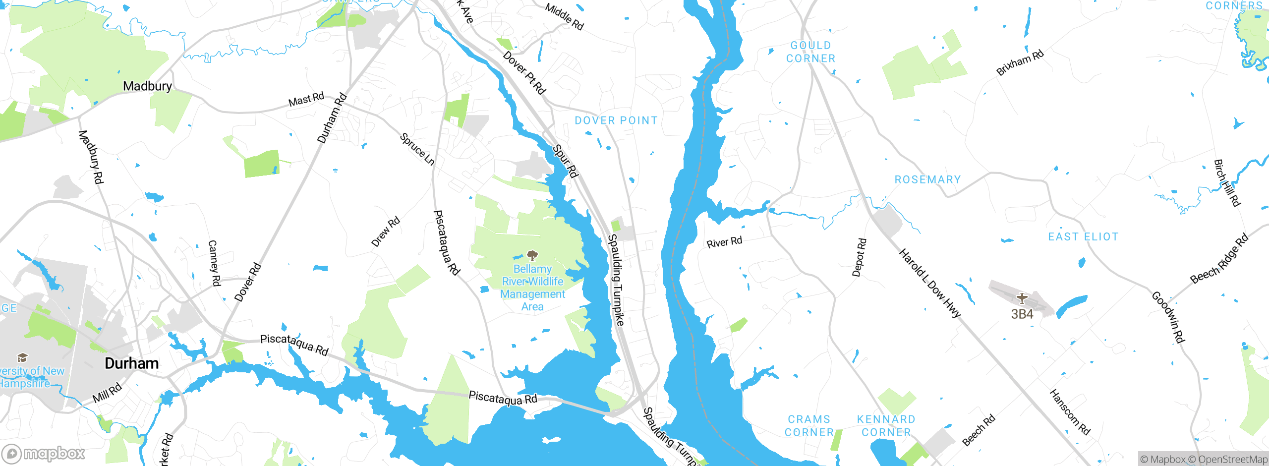 Map showing approximate location