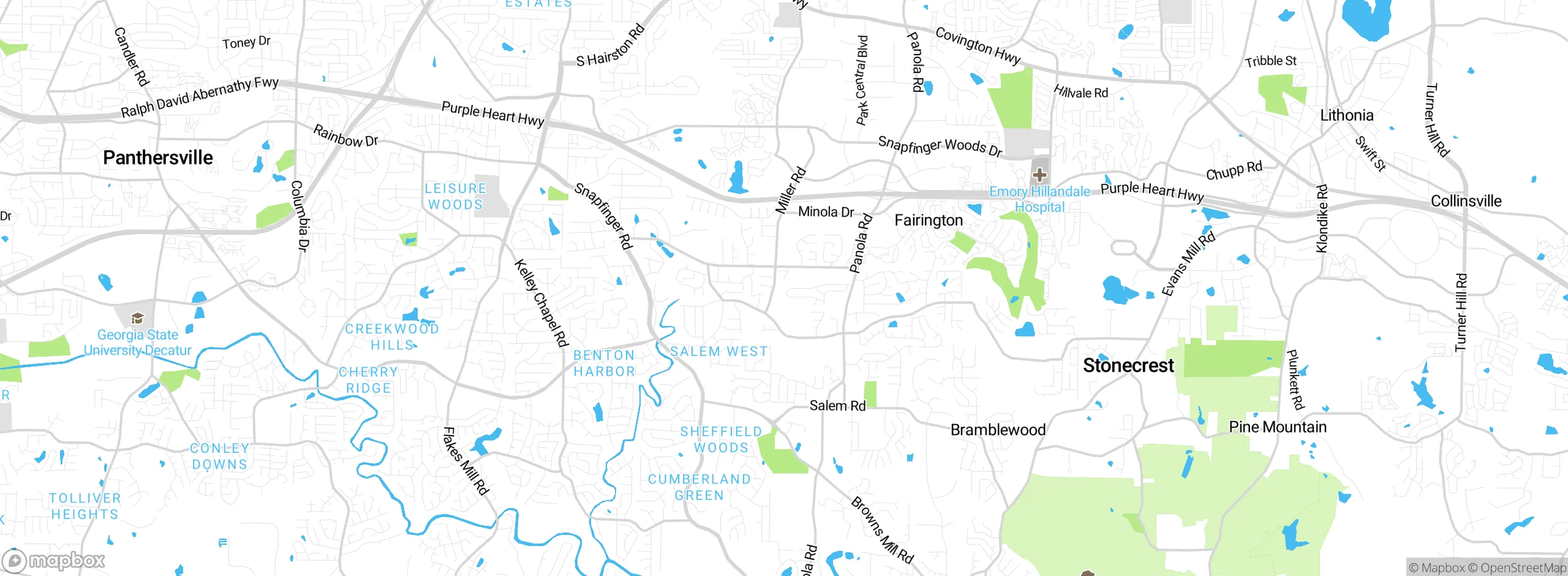 Map showing approximate location