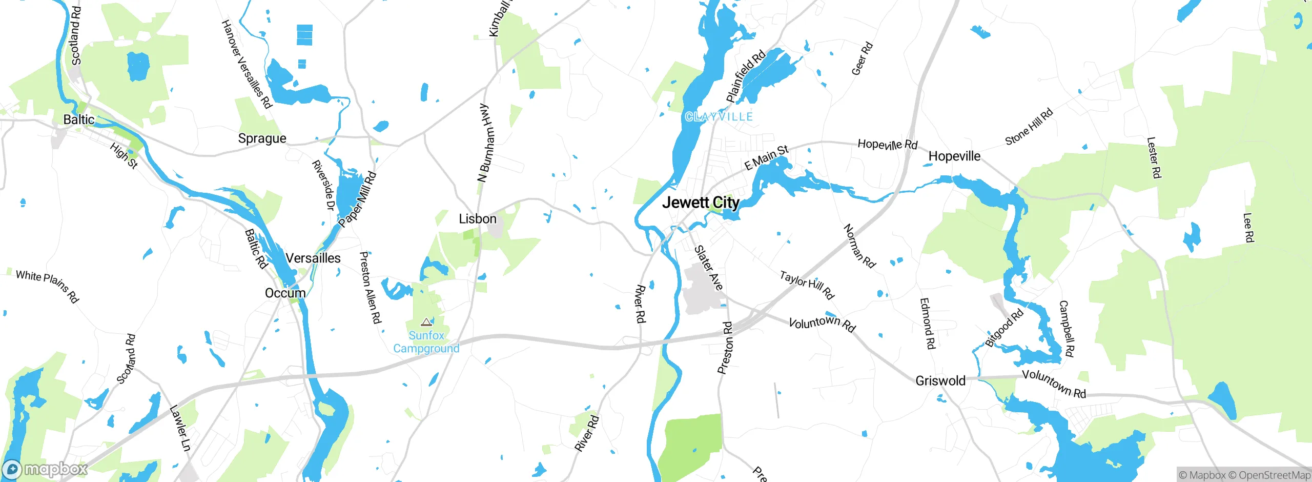 Map showing approximate location