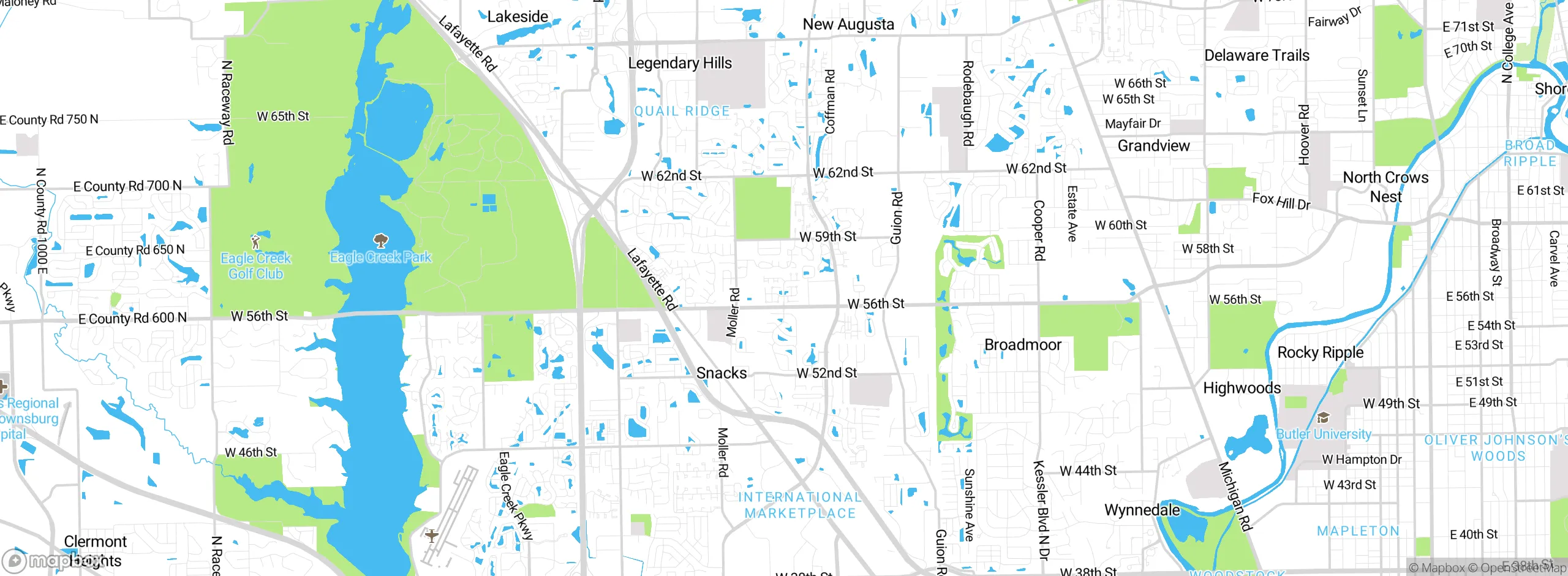 Map showing approximate location
