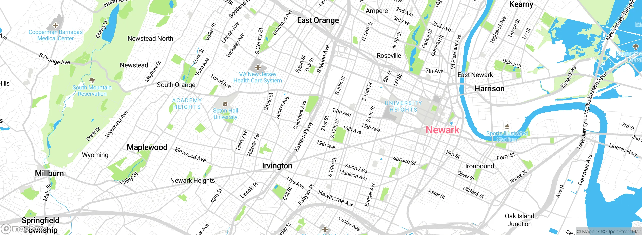 Map showing approximate location