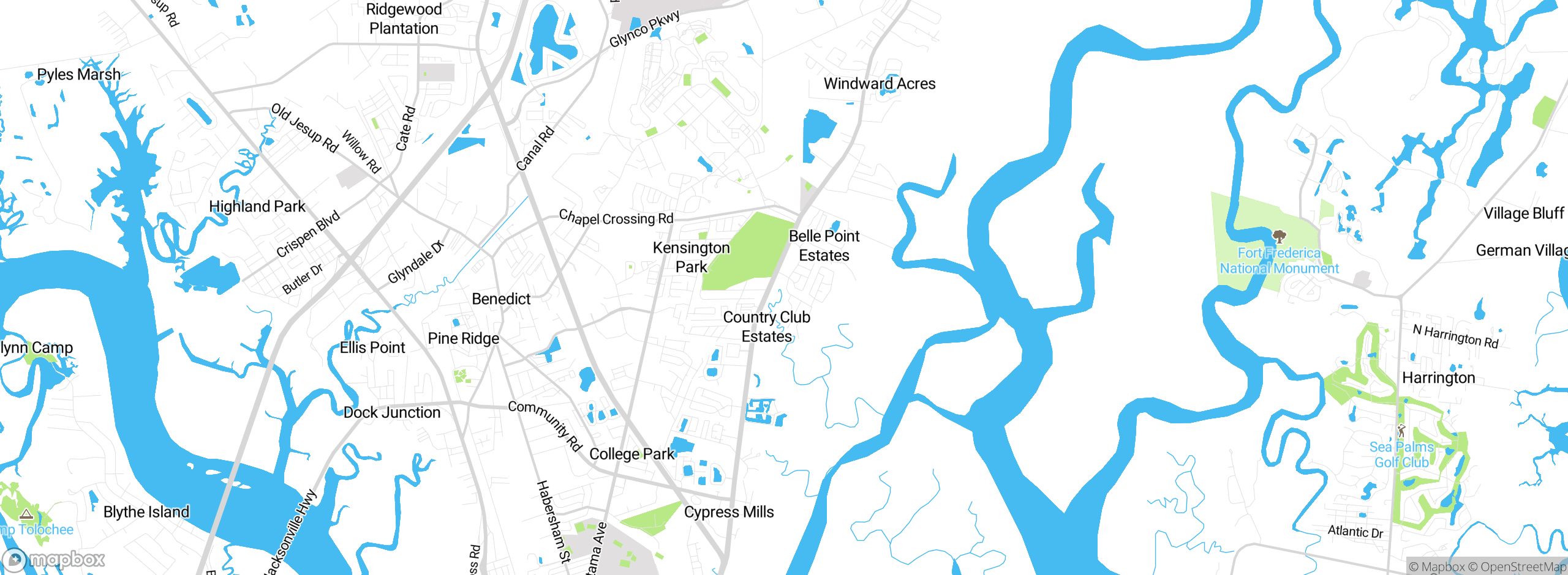 Map showing approximate location