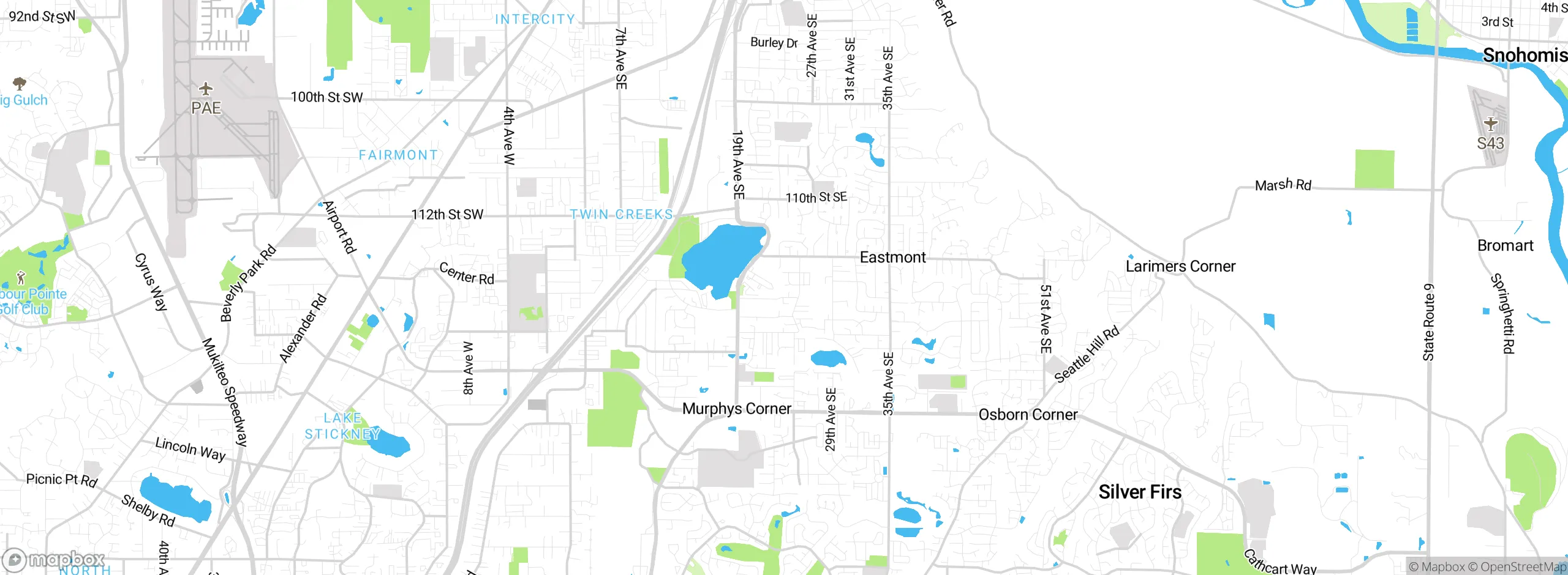 Map showing approximate location