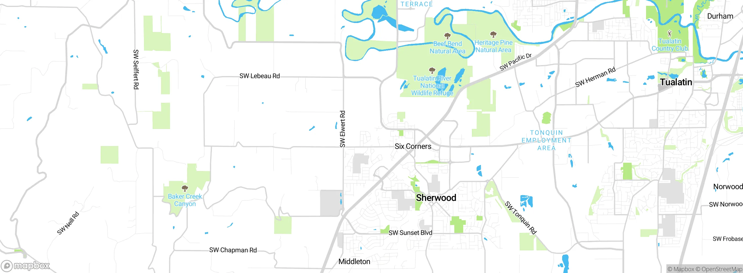 Map showing approximate location