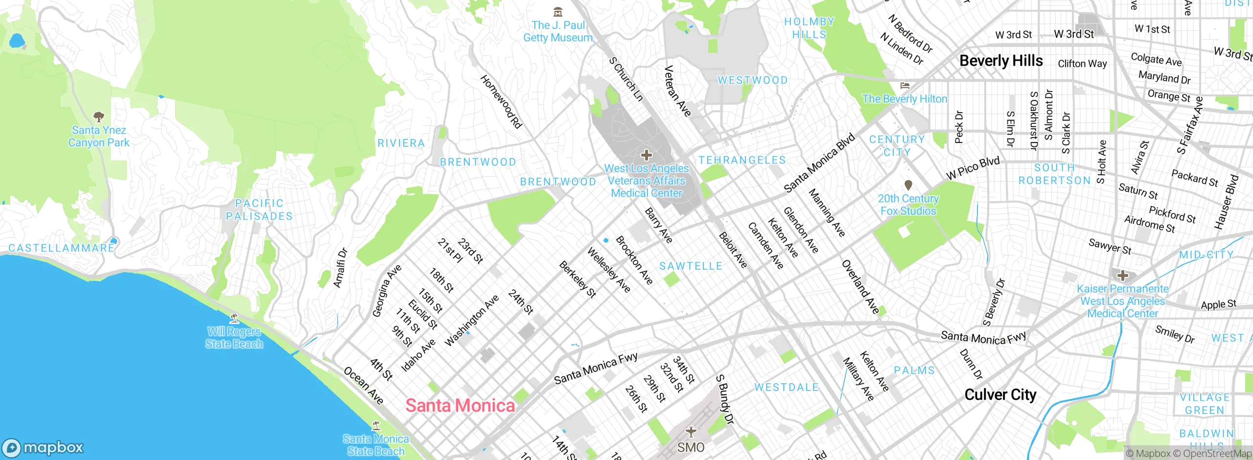 Map showing approximate location
