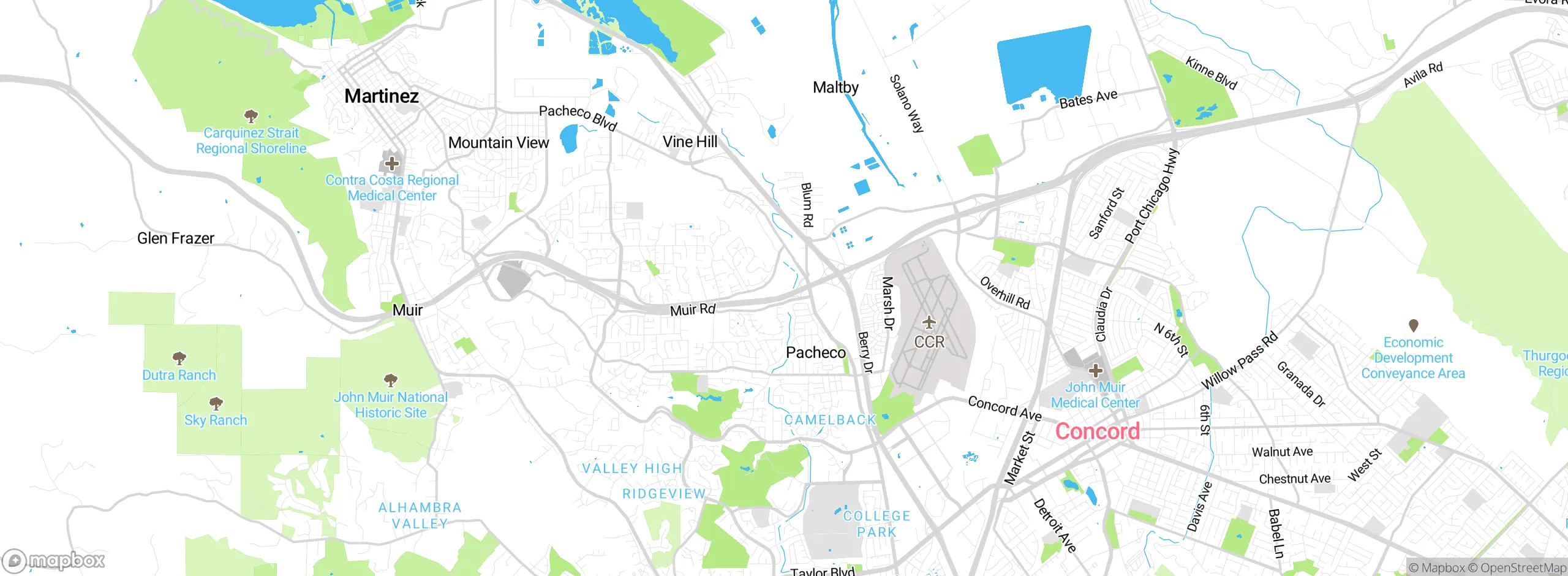 Map showing approximate location