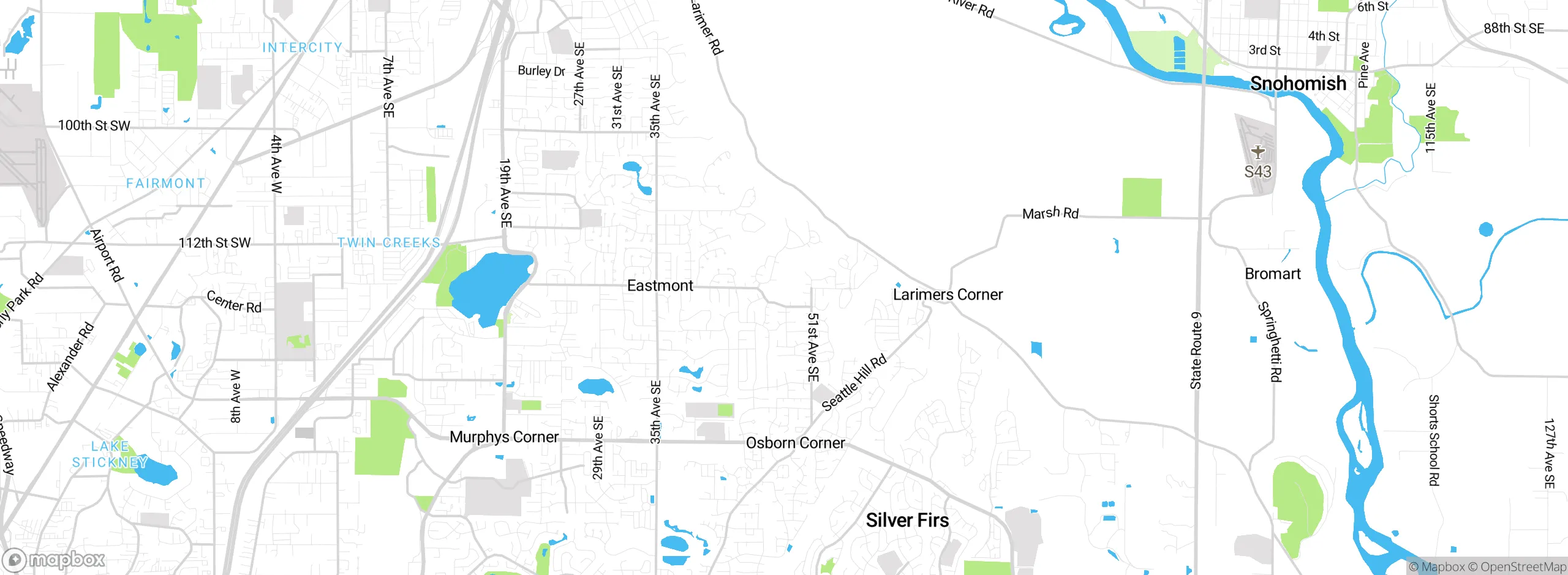Map showing approximate location