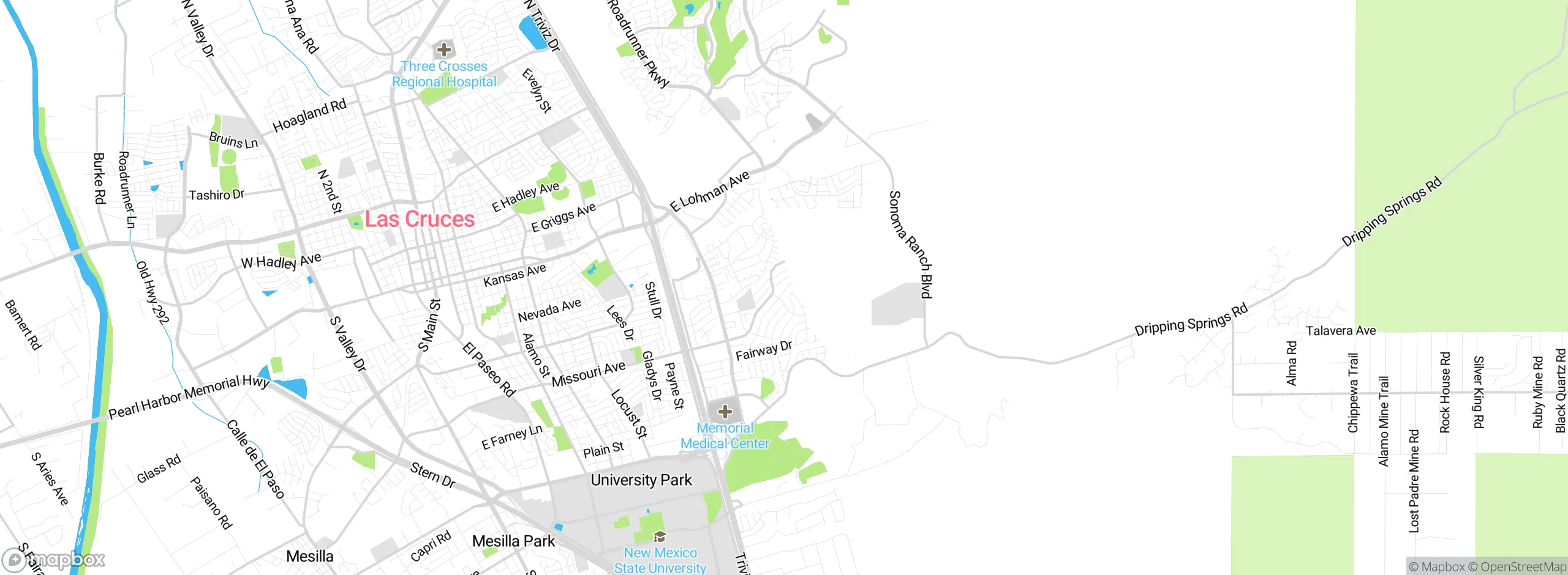 Map showing approximate location