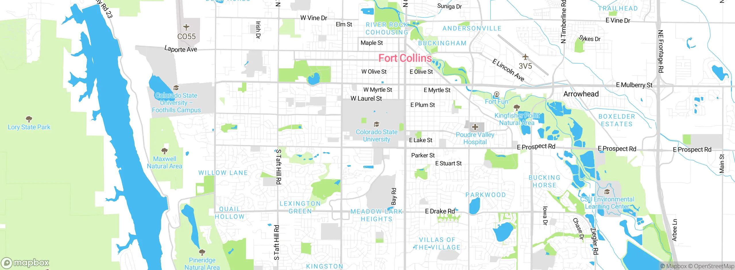 Map showing approximate location