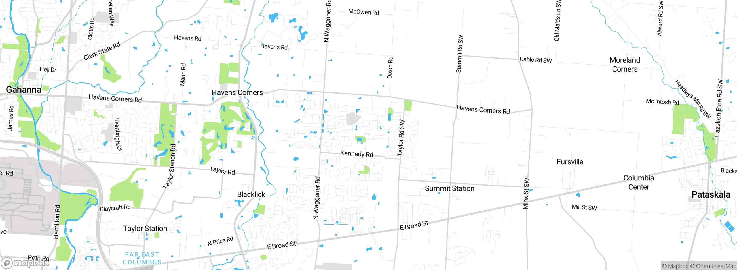 Map showing approximate location