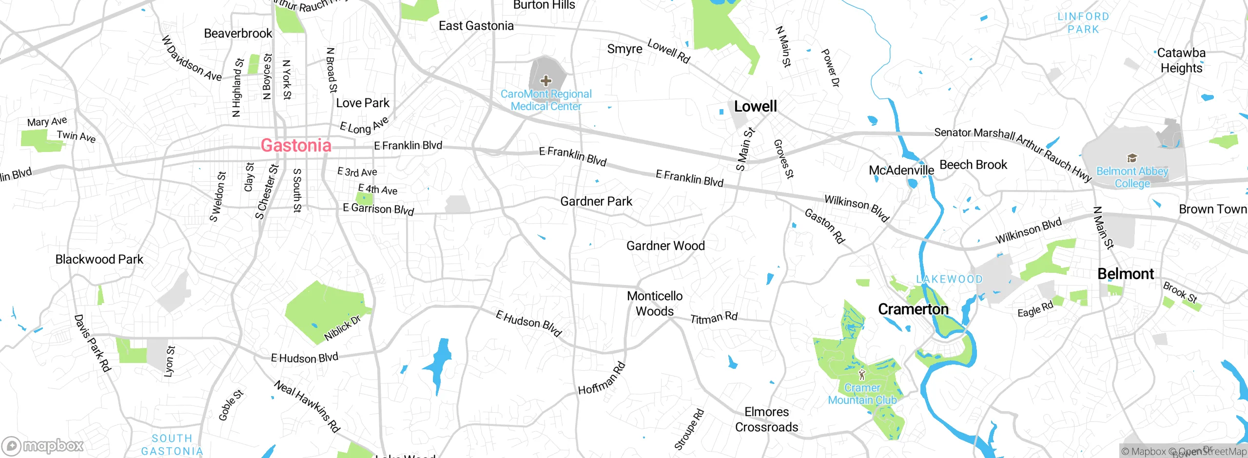 Map showing approximate location