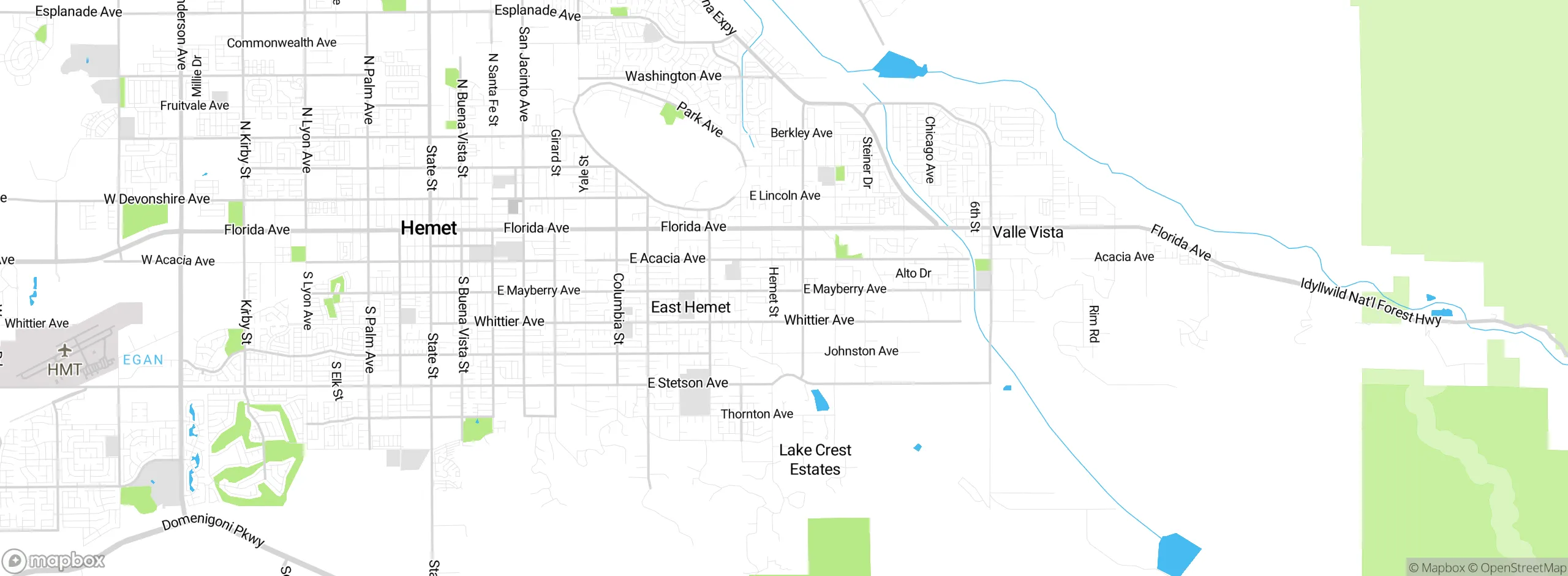 Map showing approximate location