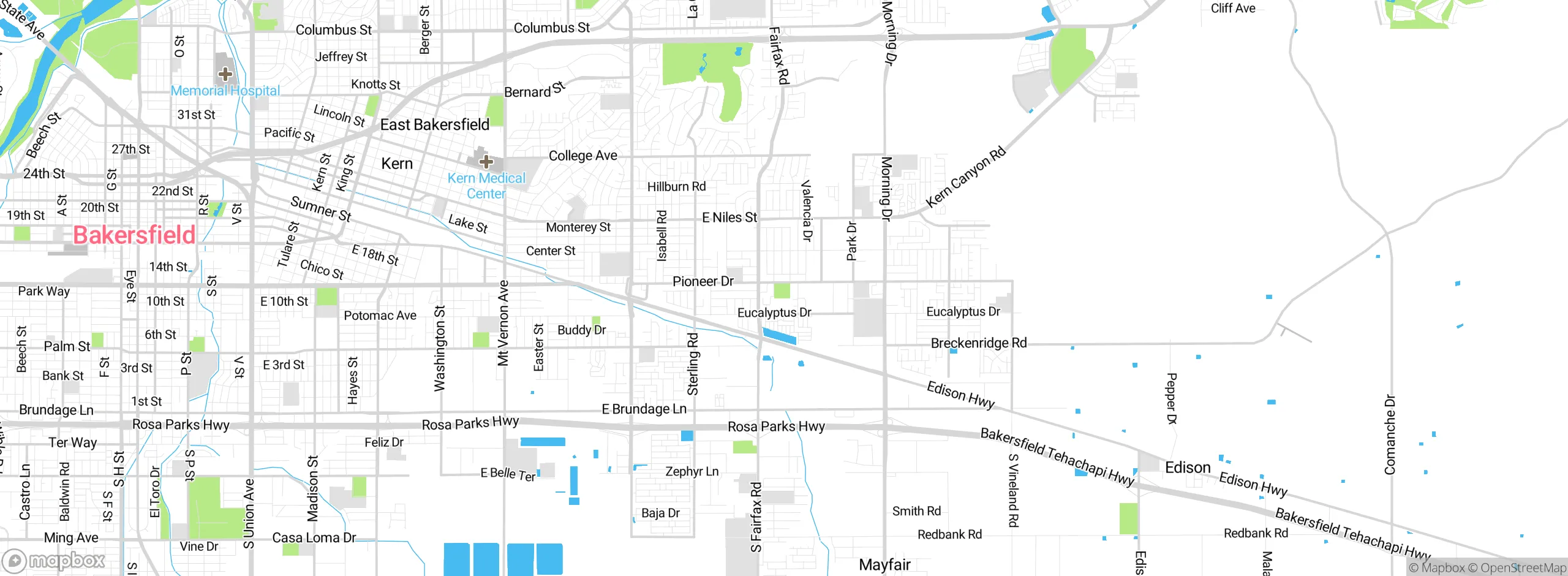 Map showing approximate location