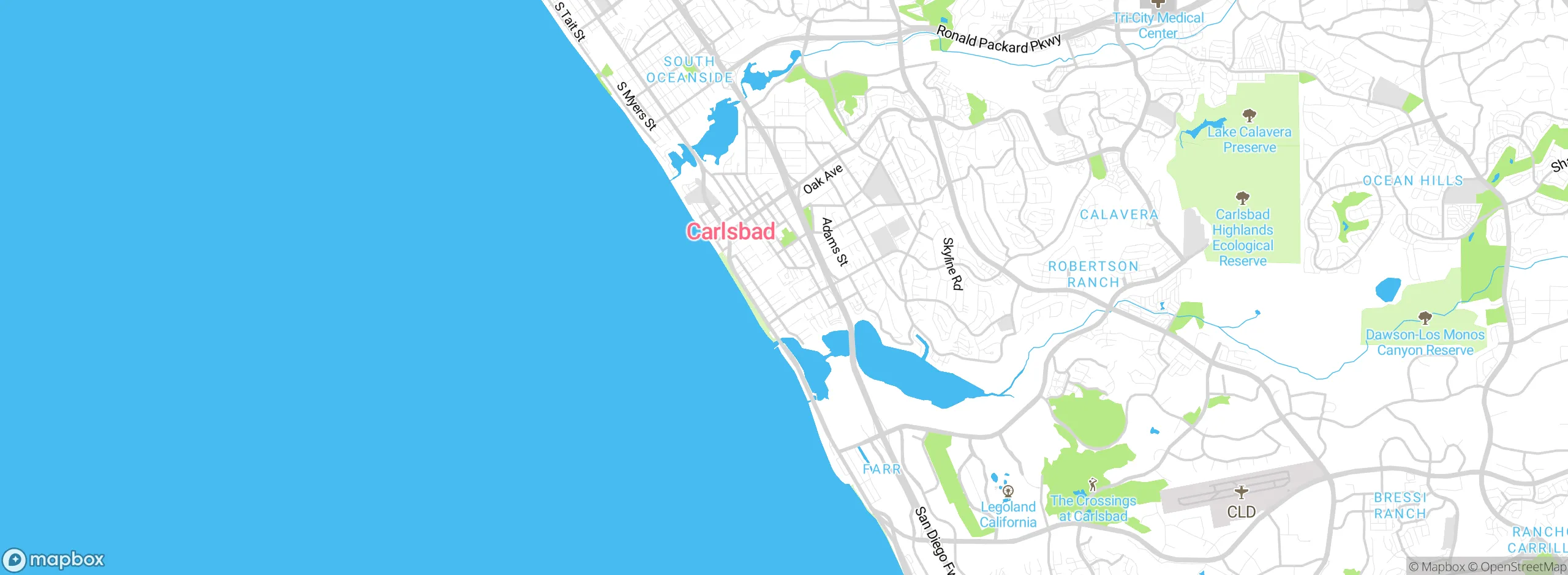 Map showing approximate location