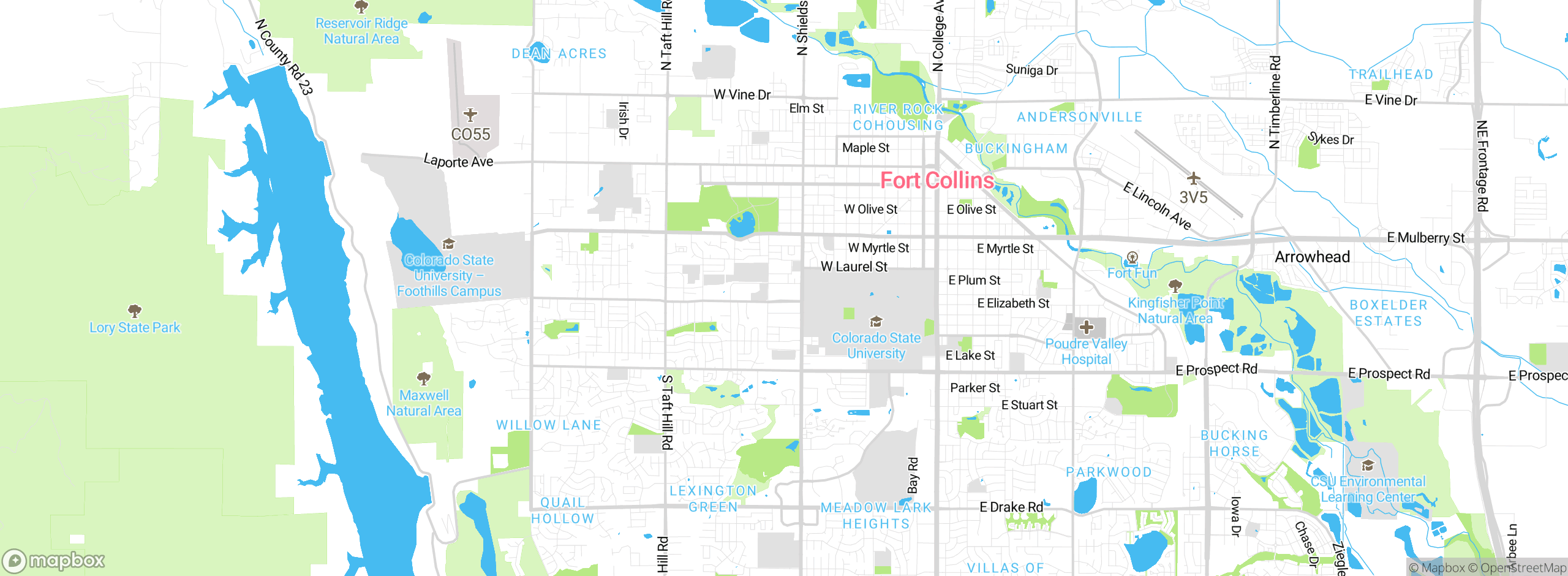 Map showing approximate location