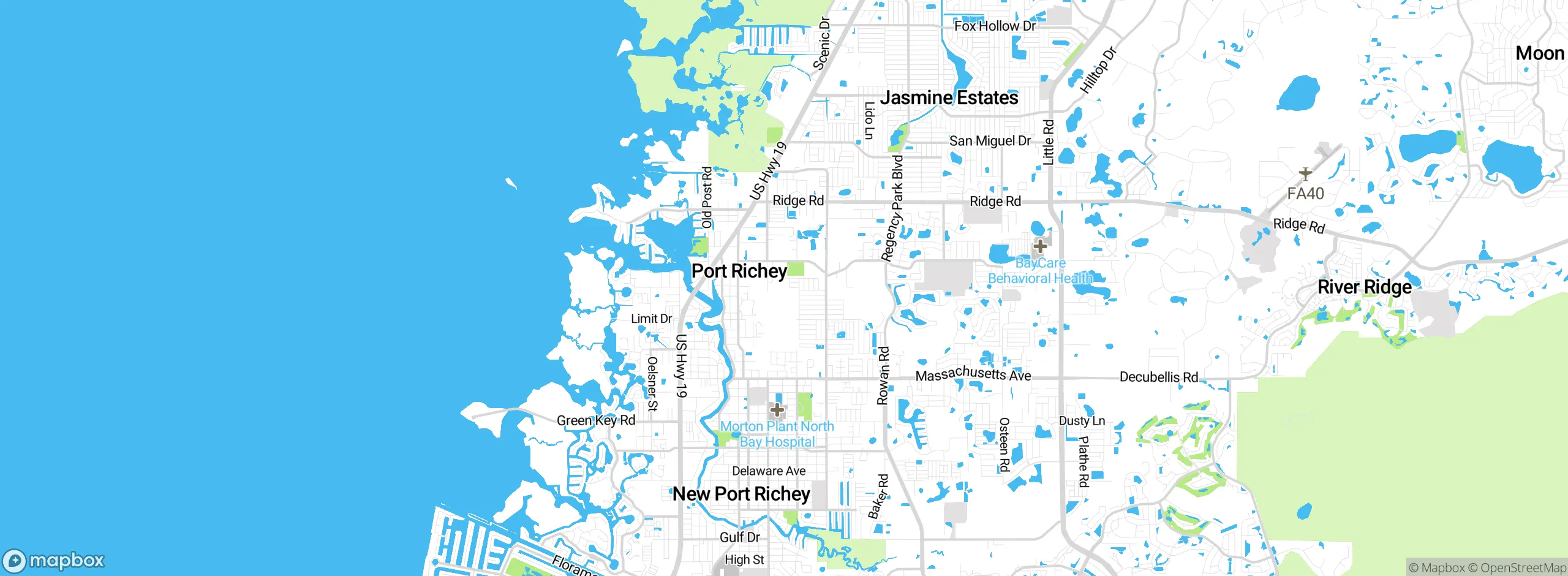 Map showing approximate location