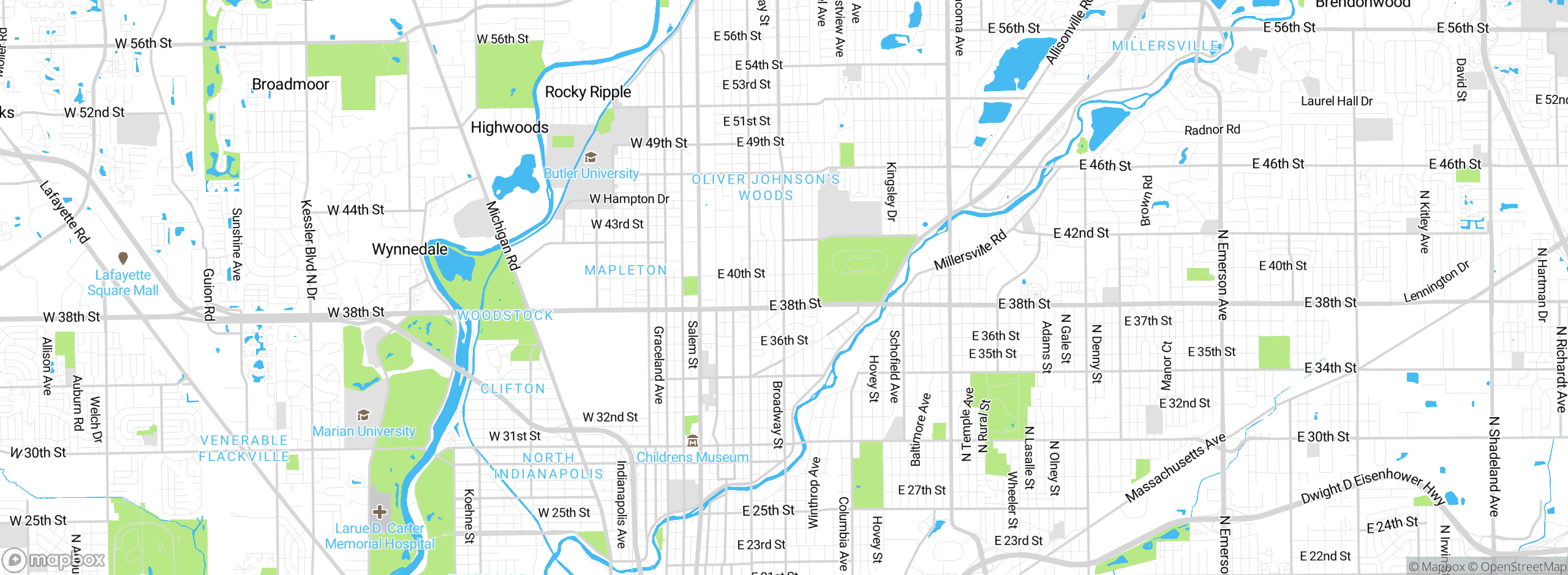 Map showing approximate location