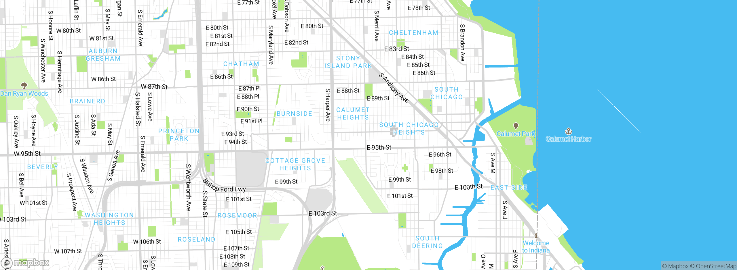Map showing approximate location
