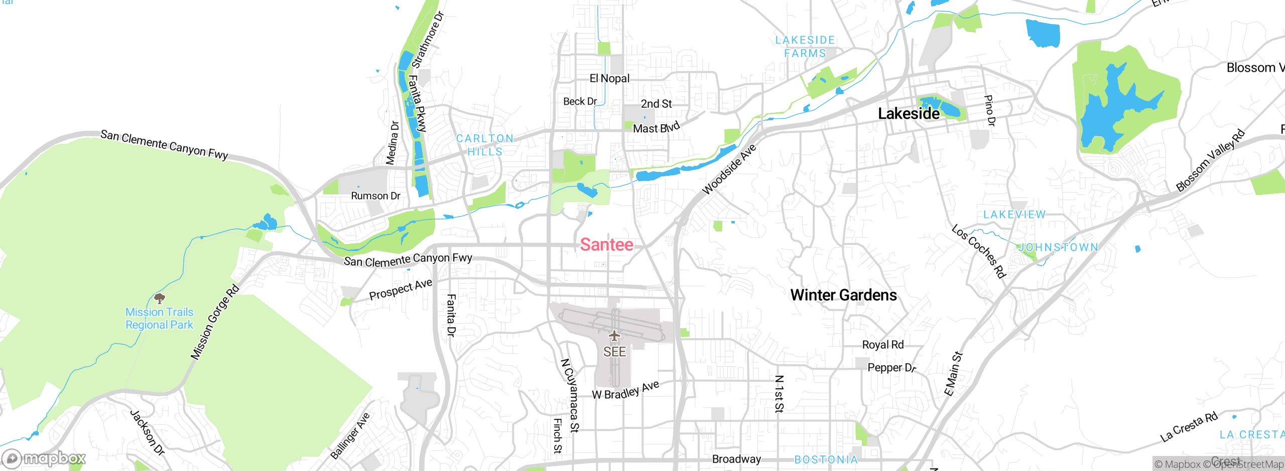 Map showing approximate location