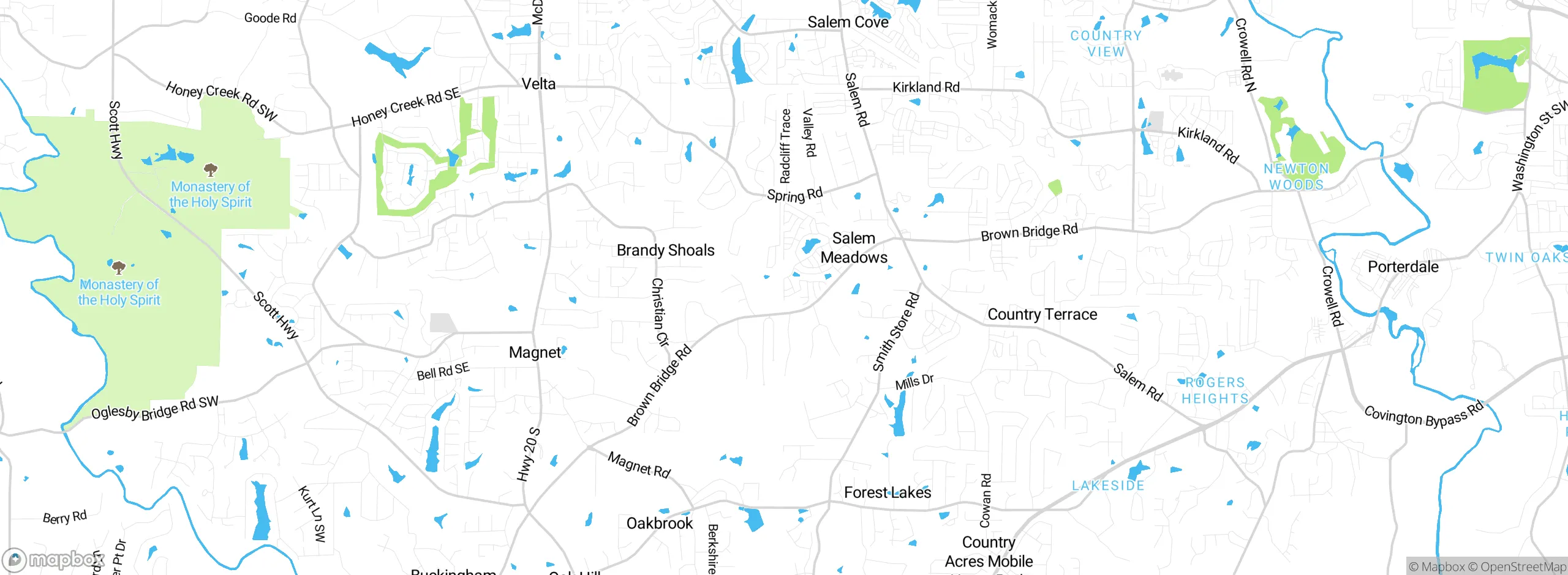 Map showing approximate location