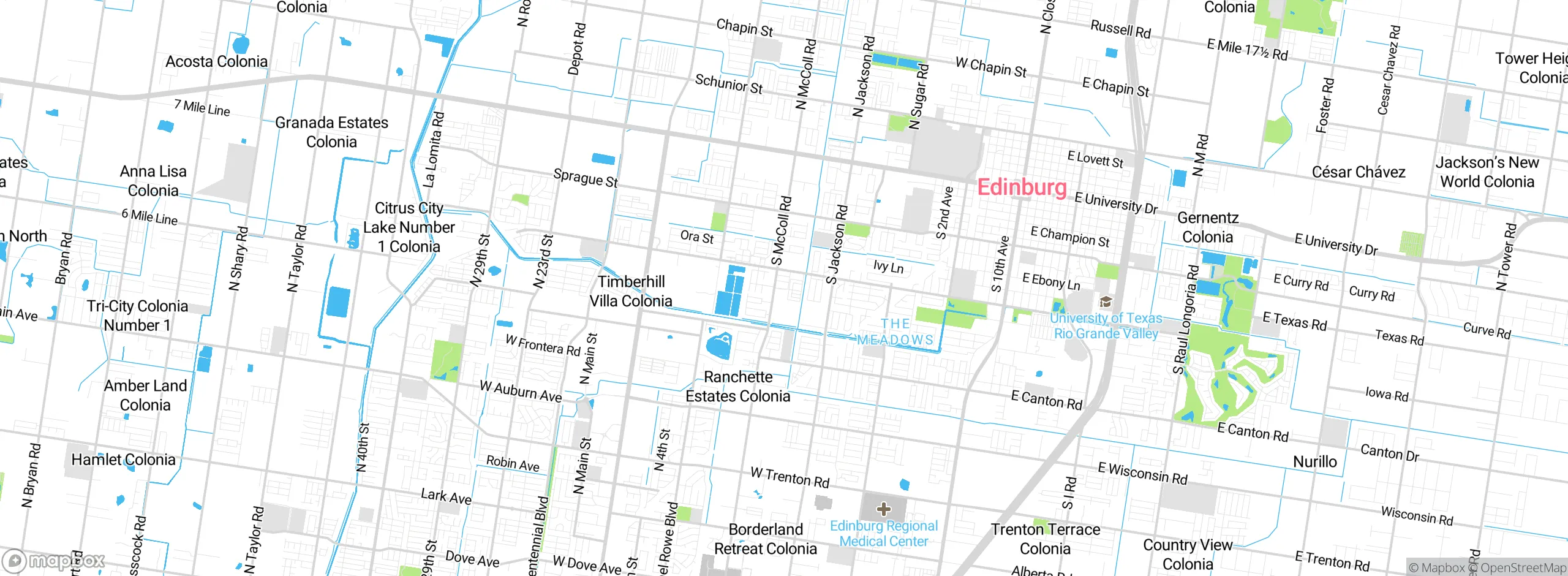 Map showing approximate location