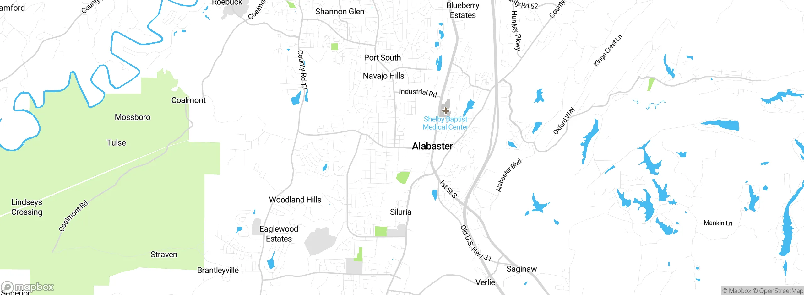 Map showing approximate location