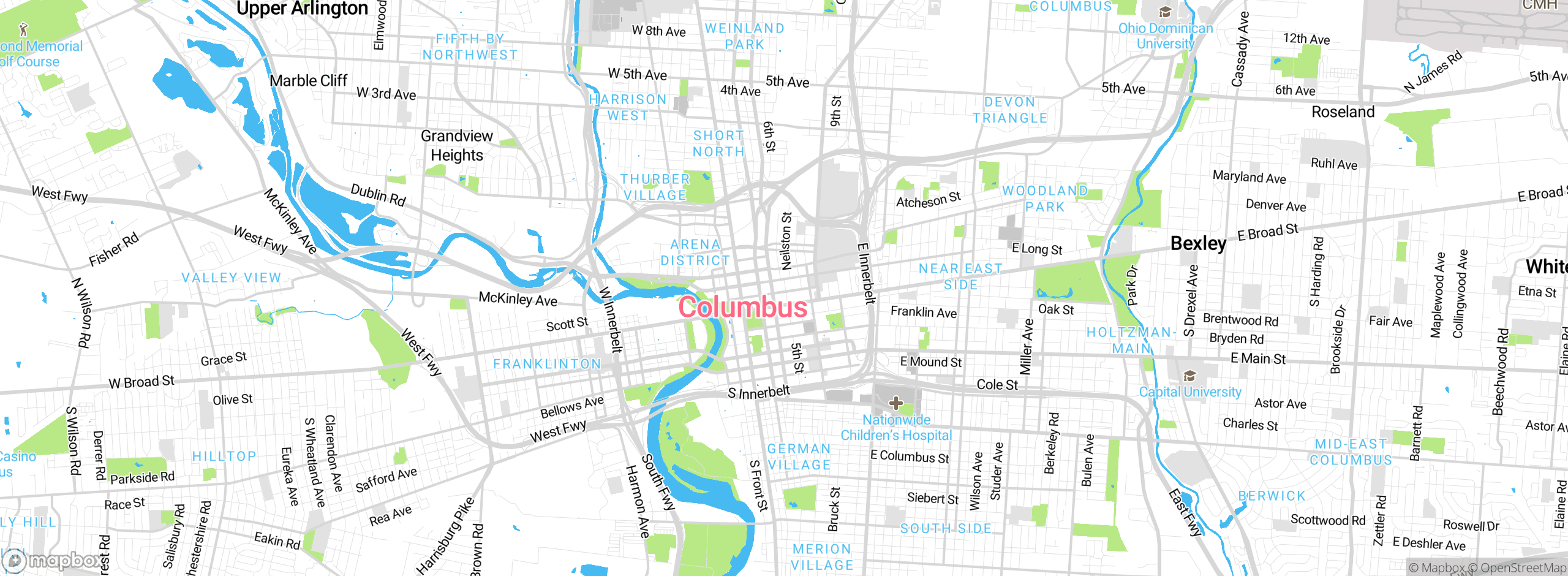 Map showing approximate location