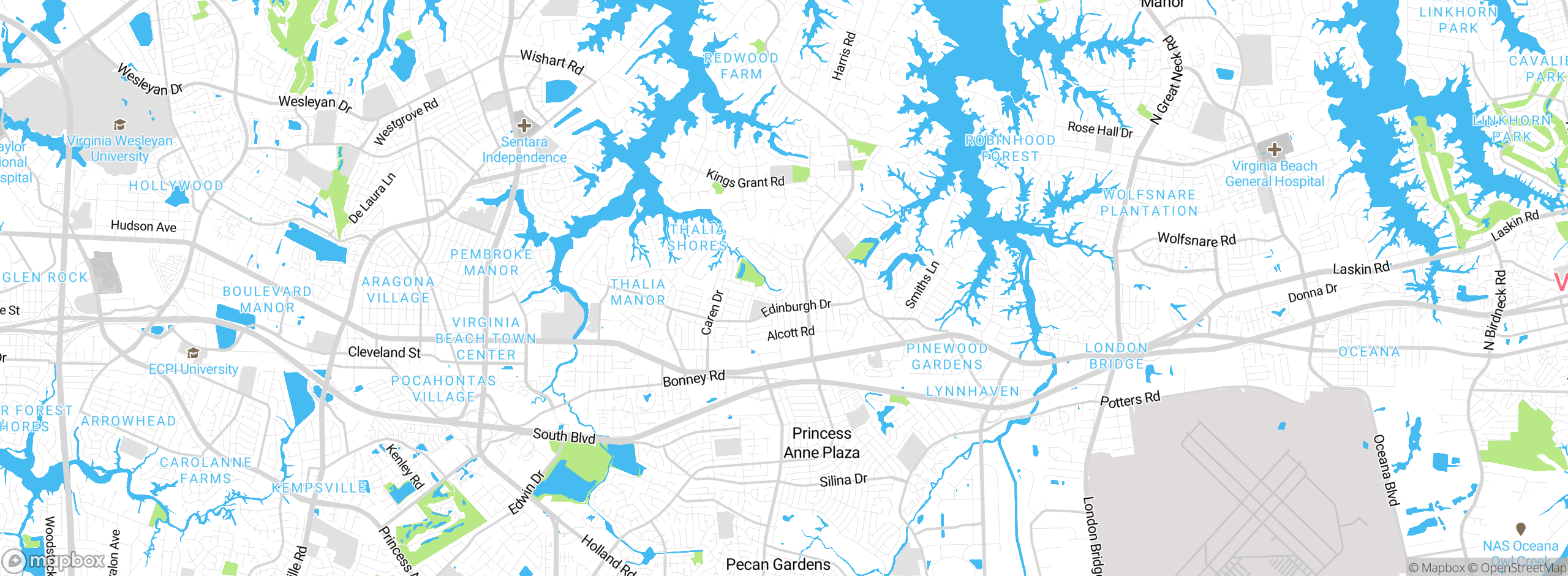 Map showing approximate location