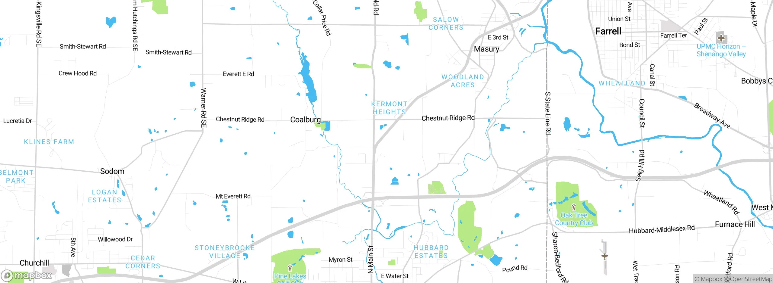 Map showing approximate location