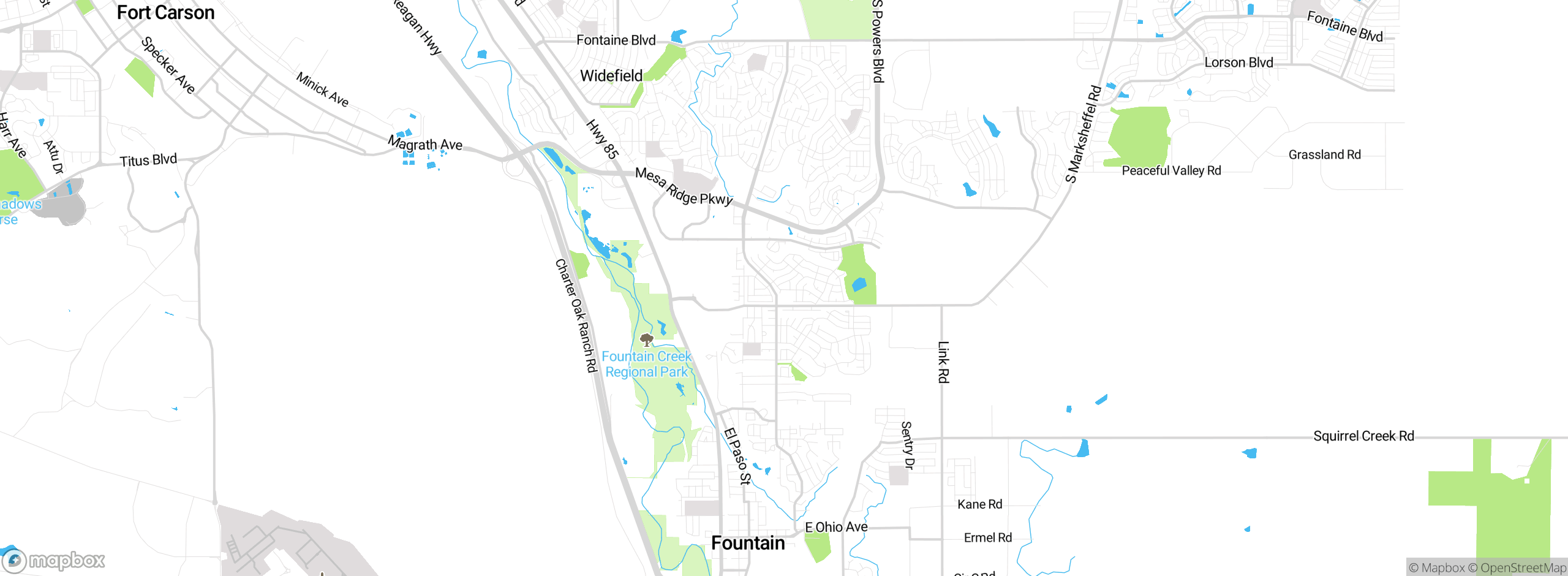 Map showing approximate location