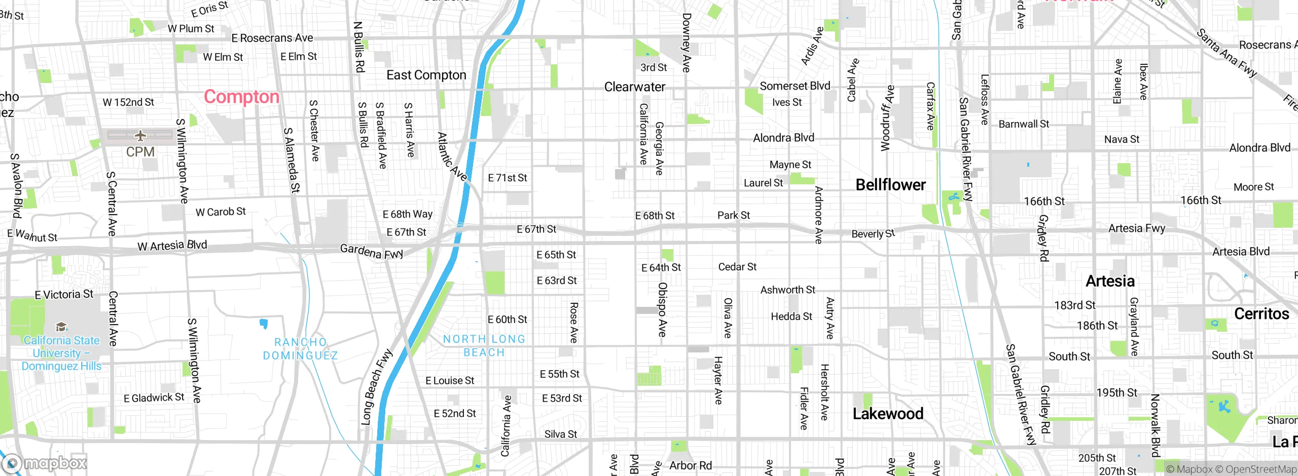 Map showing approximate location