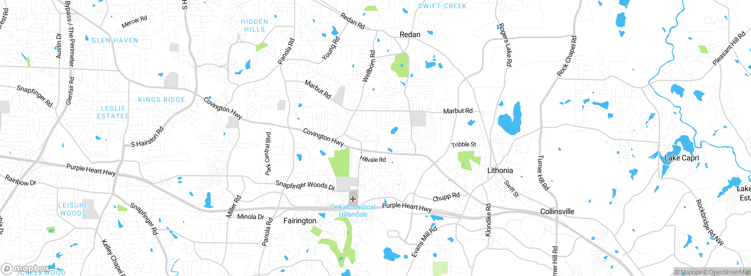 Map showing approximate location