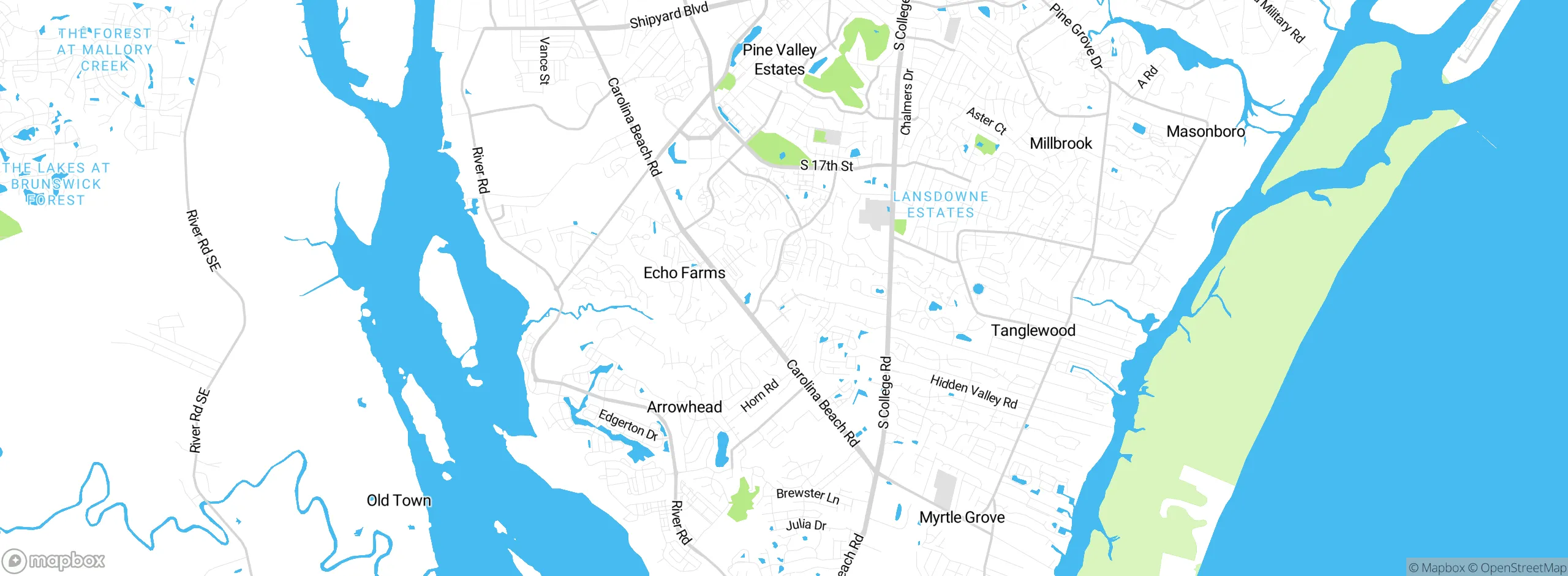 Map showing approximate location