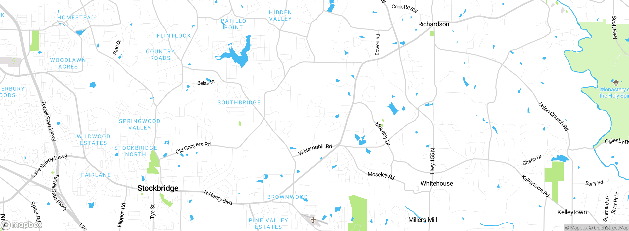 Map showing approximate location