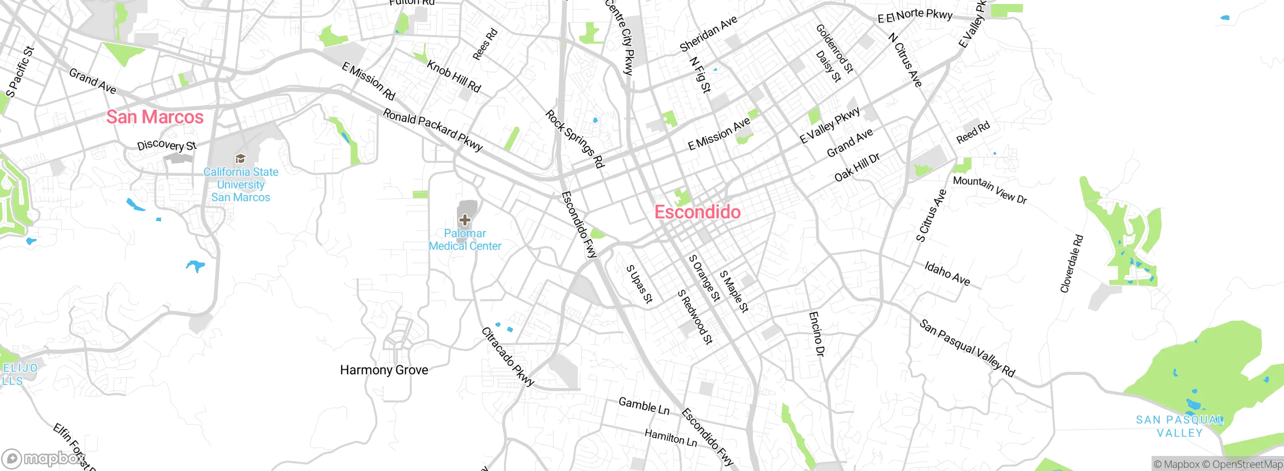 Map showing approximate location