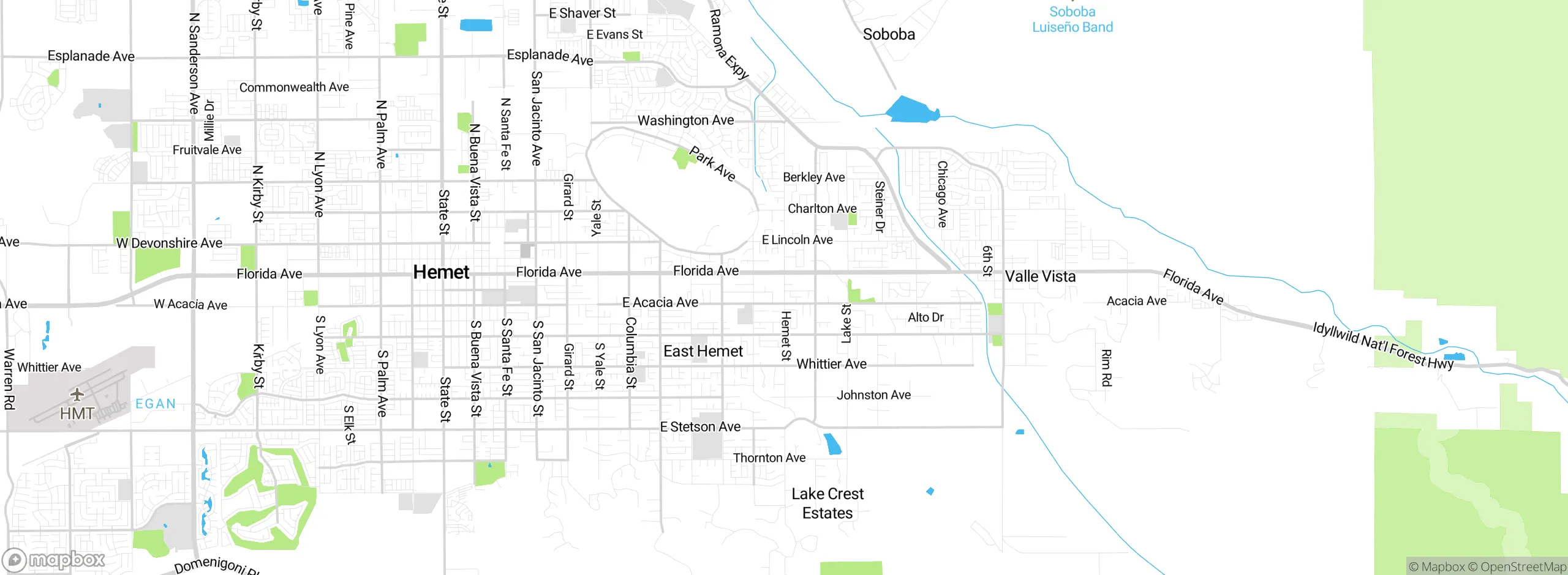Map showing approximate location