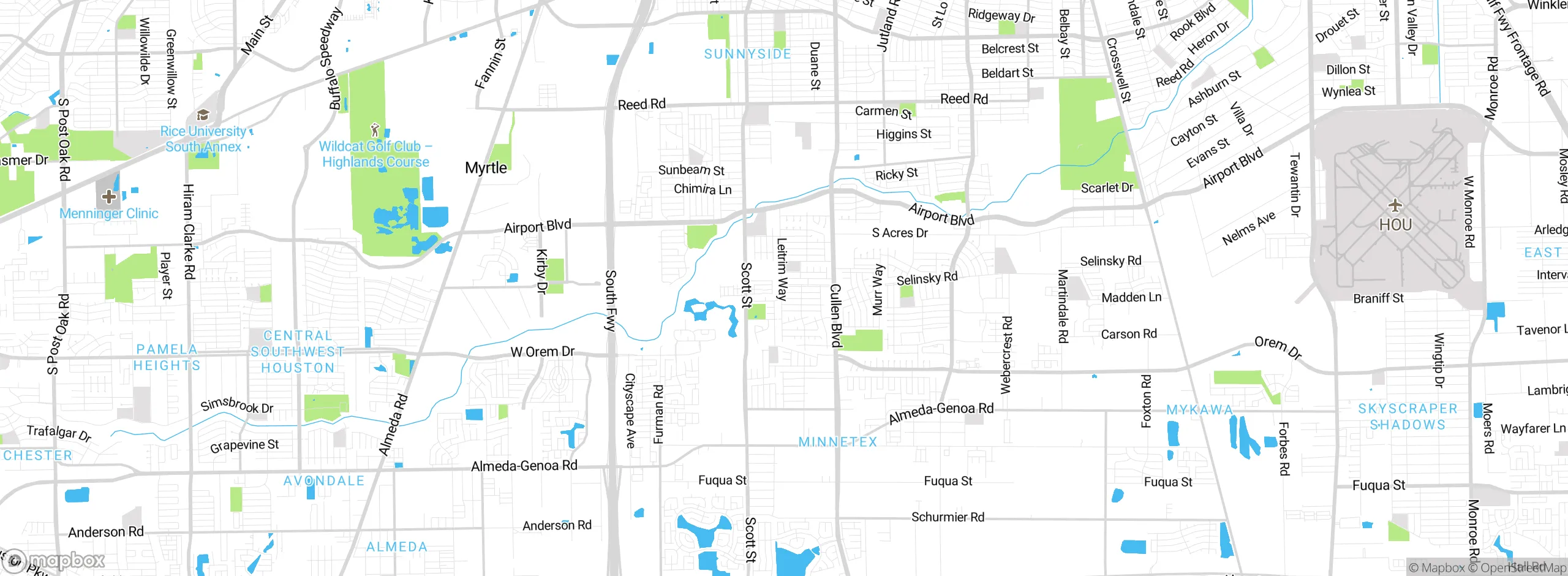 Map showing approximate location